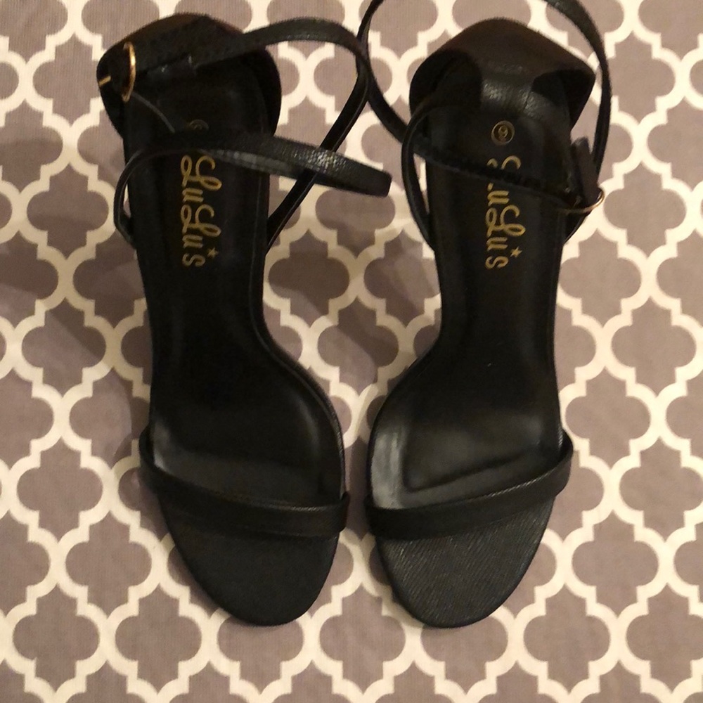 LULU’S BLACK HEEL SANDAL
